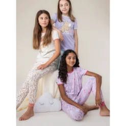 Clearance Flowers 3pc Pajamas 2-12 Kids Pajamas & Bathrobes