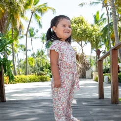 Dresses & Rompers|Rompers & Jumpsuits>Chat Botte Flowers Pinnic Jumpsuit 2-8y