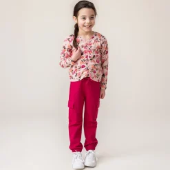 Sale Flowers Printed T-shirt 2-12 Kids Tops