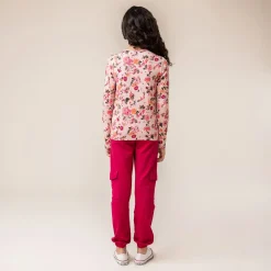 Sale Flowers Printed T-shirt 2-12 Kids Tops