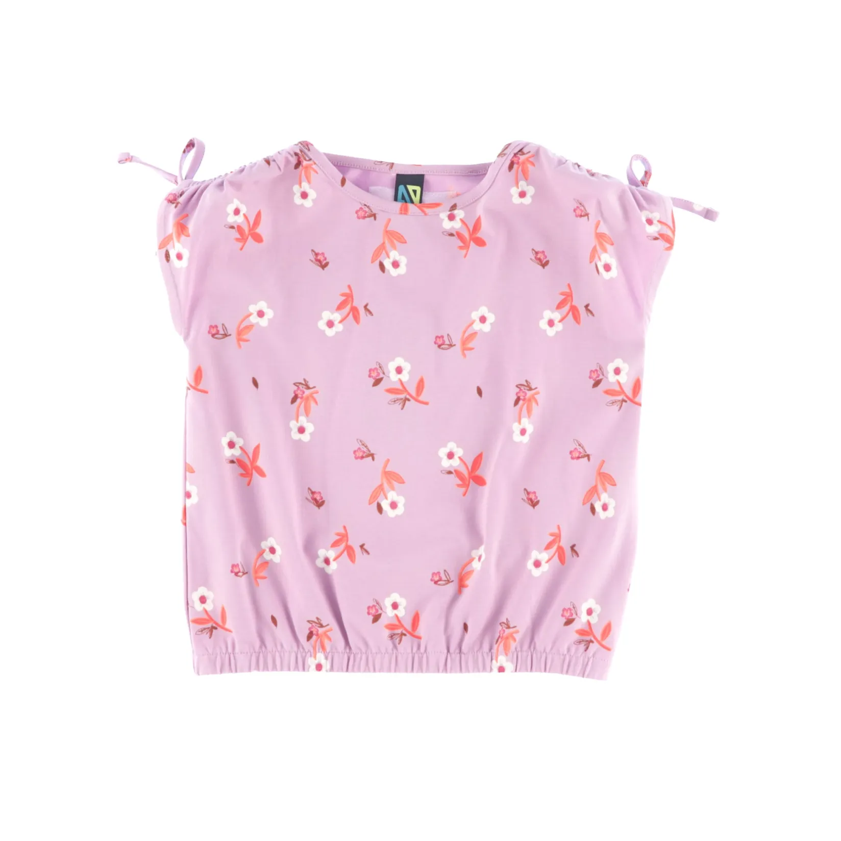 Hot Flowers Printed T-shirt 2-12 Kids Tops