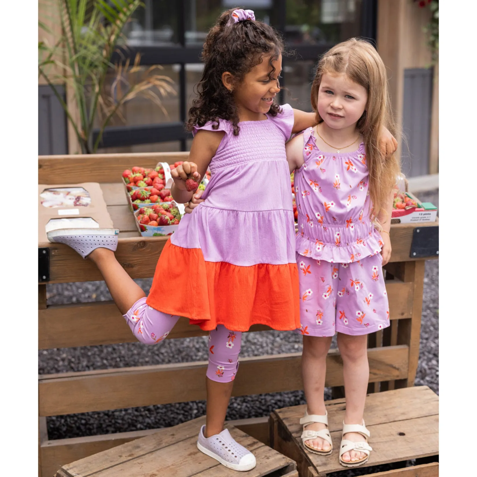 Dresses & Rompers|Rompers & Jumpsuits>Nano Flowers Romper 2-12 Lilac