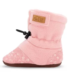 Boots & Booties>Jan n Jul Flowers Stay-Put Booties 3-24m Pink