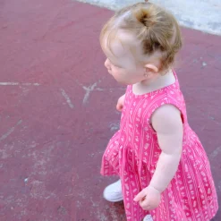 Hot Flowers Stripe Dress 2-8y Kids Dresses & Rompers