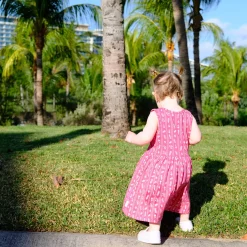 Hot Flowers Stripe Dress 2-8y Kids Dresses & Rompers