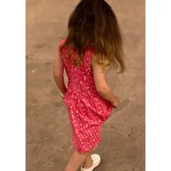 Hot Flowers Stripe Dress 2-8y Kids Dresses & Rompers