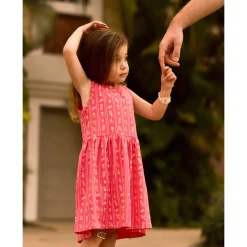 Hot Flowers Stripe Dress 2-8y Kids Dresses & Rompers