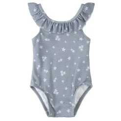 Swimsuits>Petit Lem Flowers Swimsuit 2-6y Blue