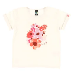 Tops>Nano Flowers T-shirt 2-12 Ivory