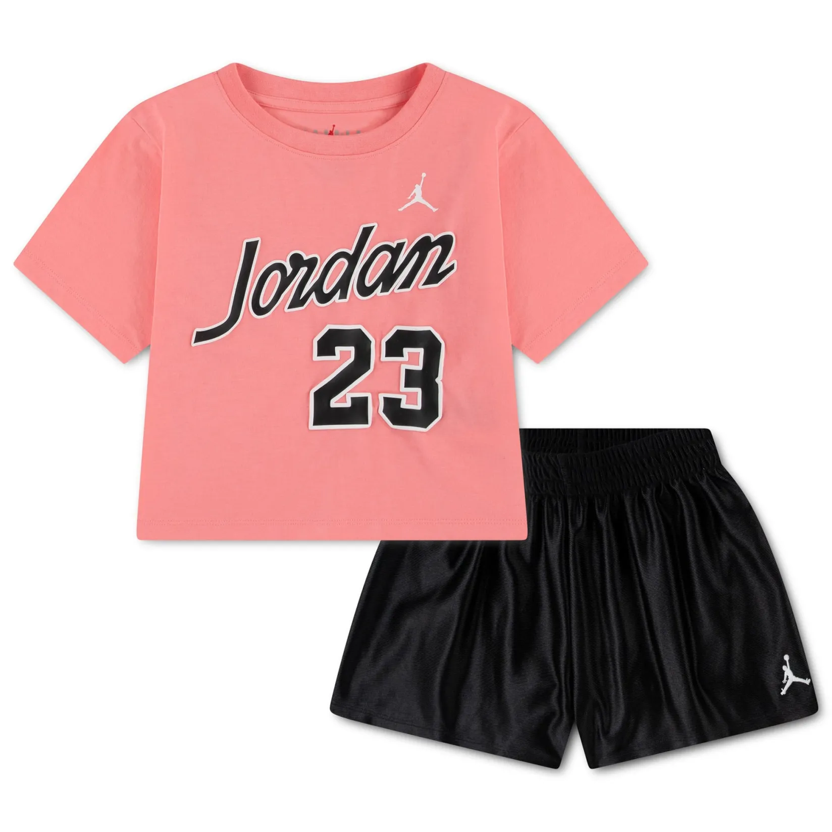 Sportswear|Outfit Sets>Jordan Flowy Durasheen Short Set 4-6x Black