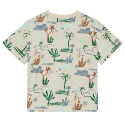 Tops>En Fant Foliage Aop T-shirt 3-10 Beige