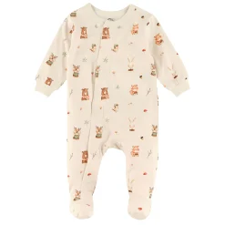 Preemie Clothing|Pajamas>Colle Colle Forest Magnetic Pajamas P-12m Beige