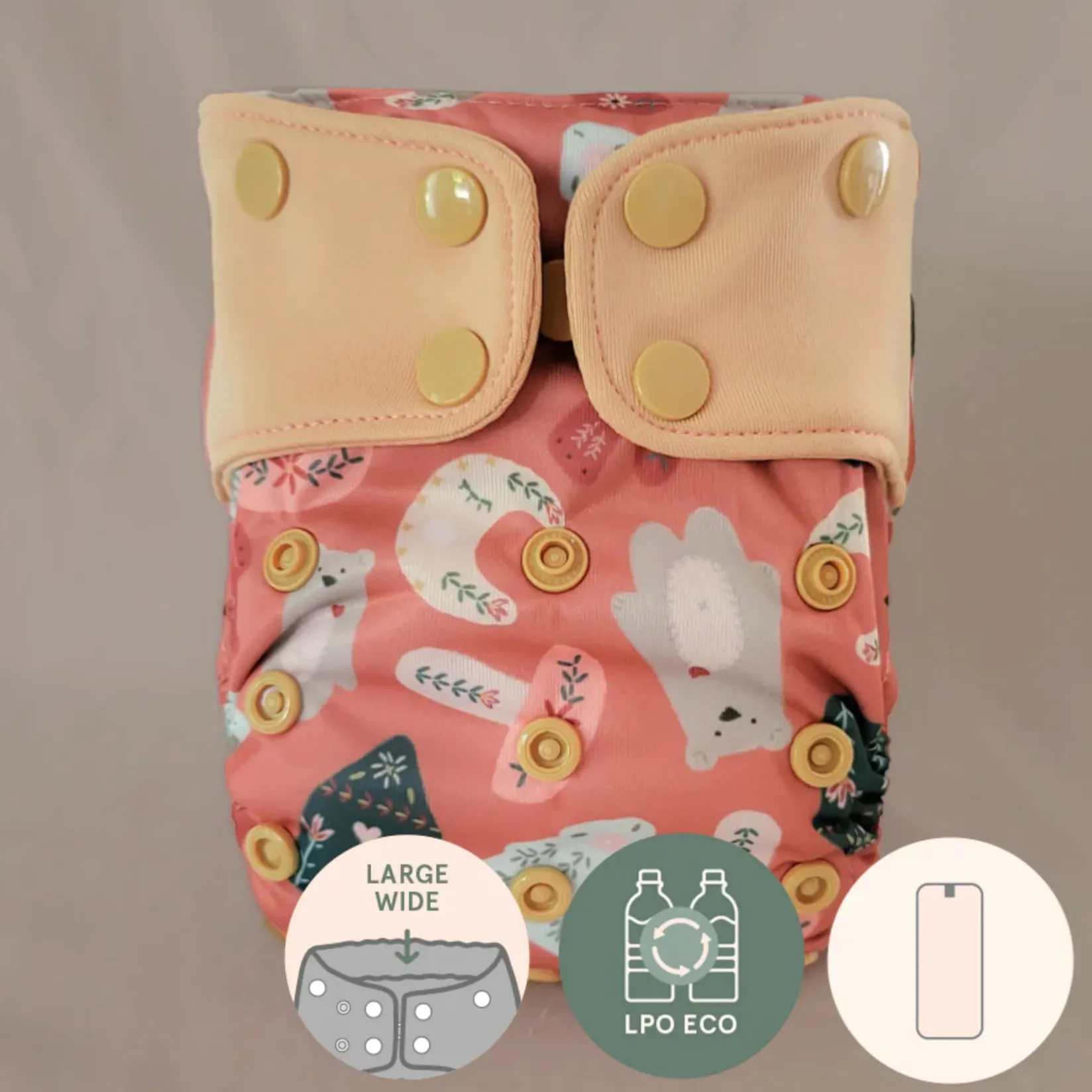 Cloth Diapers|Cloth Diapers>La Petite Ourse Forest Nb Cloth Diaper