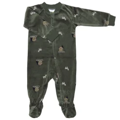 Pajamas|Pyjamas>Perlimpinpin Velvet Pajamas 0-24 months Forest