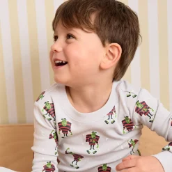 Pajamas & Bathrobes>Petit Lem Frankenstein Pajamas 2-7 Grey
