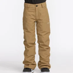 Outerwear|Snowsuits>Volcom Freakin Chino Insulated Pants 8-16y Taupe