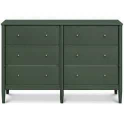 Storage Furniture>DaVinci Frem 6-Drawer Dresser - Forest Green