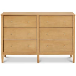 Storage Furniture>DaVinci Frem 6-Drawer Dresser - Honey