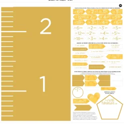 Sale FRENCH Growth Chart - Ochre Growth Charts|Baby Memories