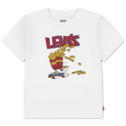 Tops>Levis Fries On The Loose T-shirt 4-7y White