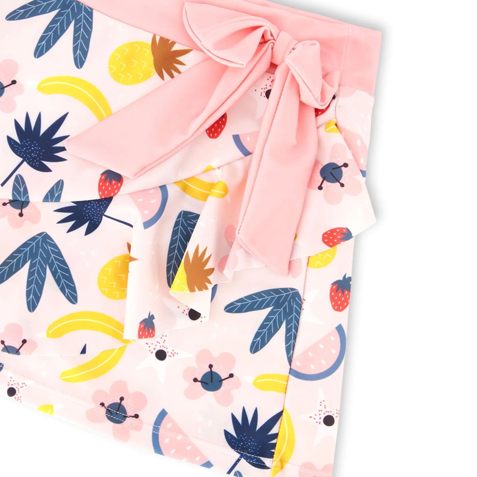 Swimsuits>Deux par Deux Fruit Fiesta Beach Skirt 2-6 Pink