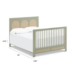 Clearance Full Size Bed Conversion Kit - Sage Toddler Rails|Cribs & Mattresses