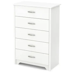 Storage Furniture>South Shore Fusion 5-Drawer Chest - Pure White