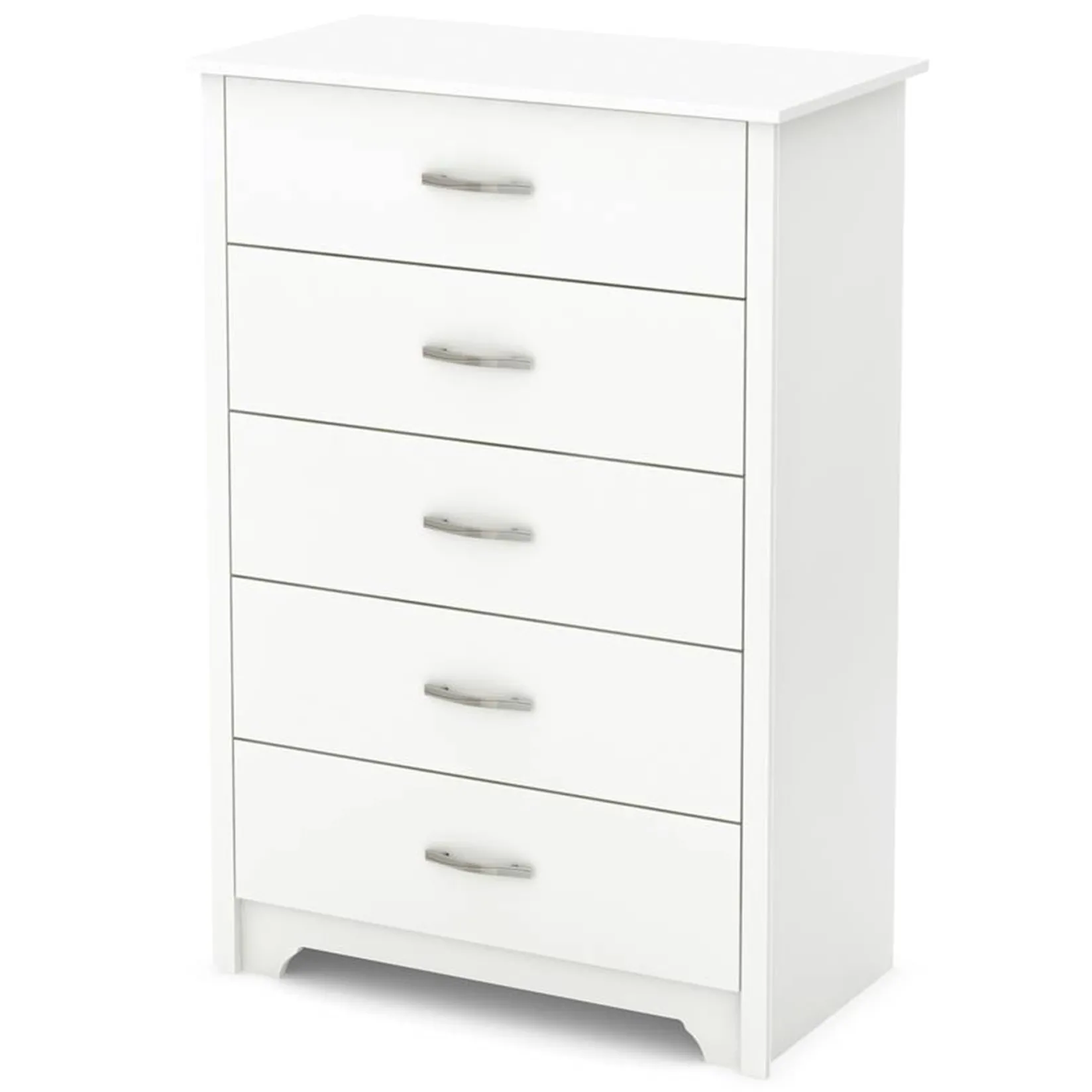 Storage Furniture>South Shore Fusion 5-Drawer Chest - Pure White