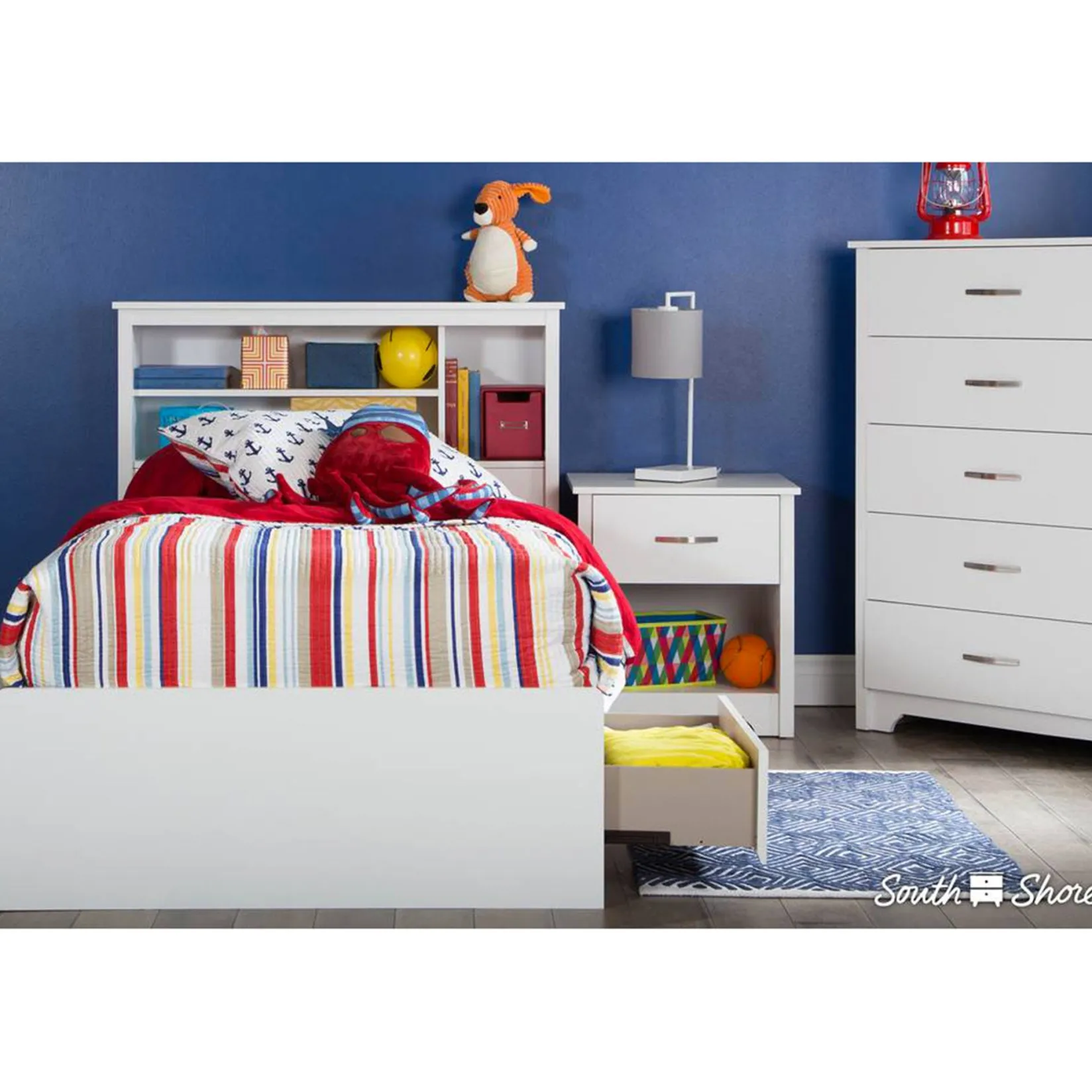 Storage Furniture>South Shore Fusion 5-Drawer Chest - Pure White