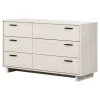 Storage Furniture>South Shore Fynn 6-Drawer Double Dresser - Winter Oak