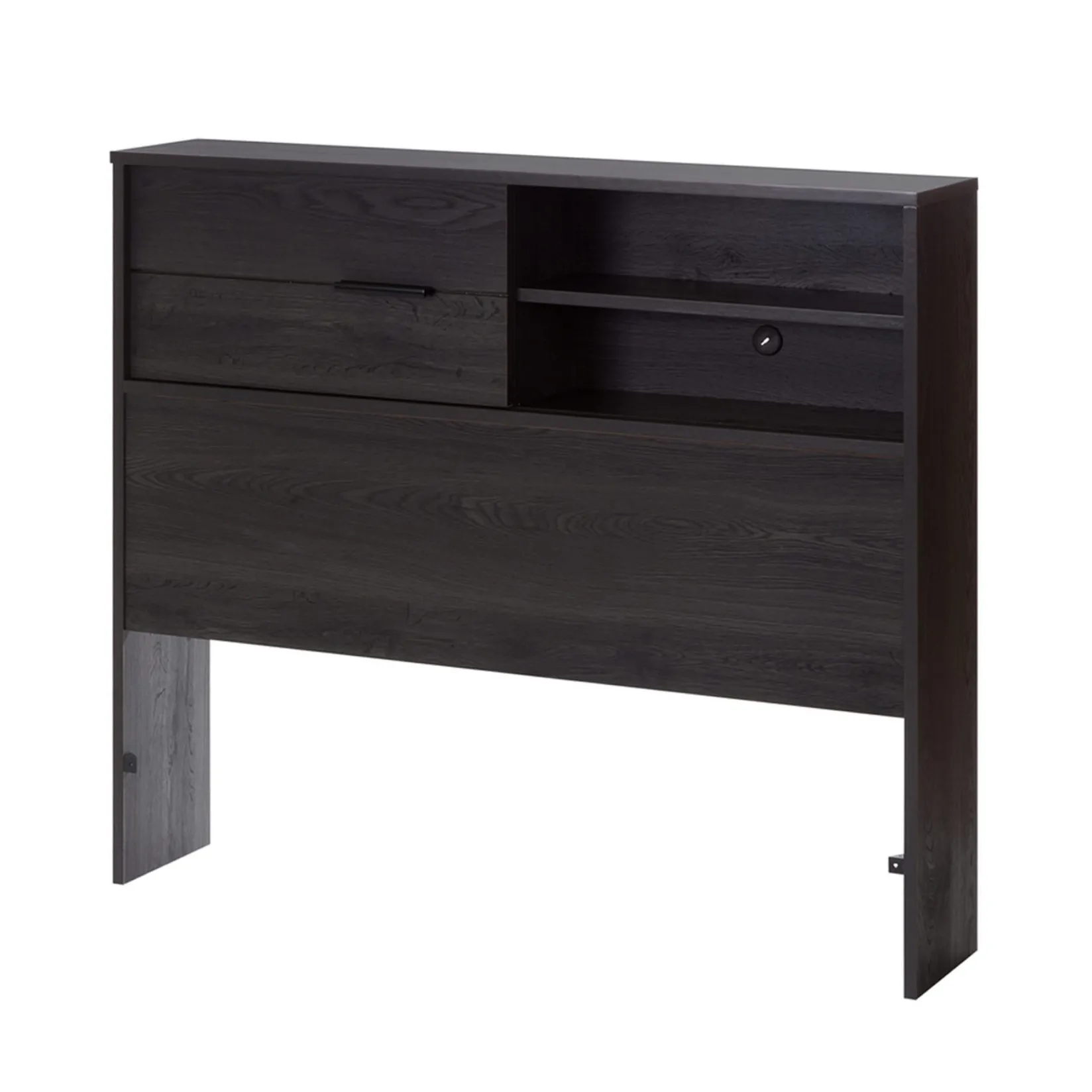 Discount Fynn Twin Headboard with Storage - Gray Oak Twin, Full & Queen Beds