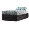 Twin, Full & Queen Beds>South Shore Fynn Twin Mates Bed with 3 Drawers - Gray Oak