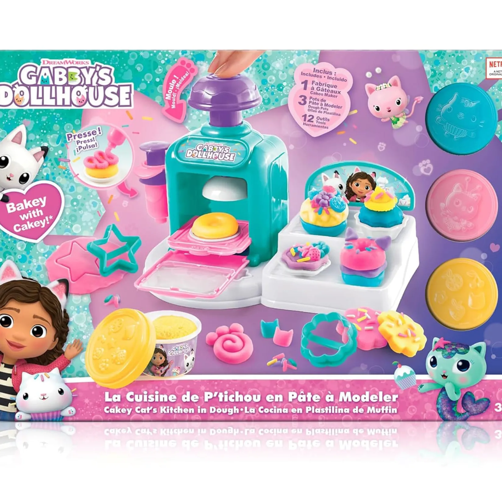 Diy & Activities>Danawares Gabby Dough Cakey Cat Kitchen