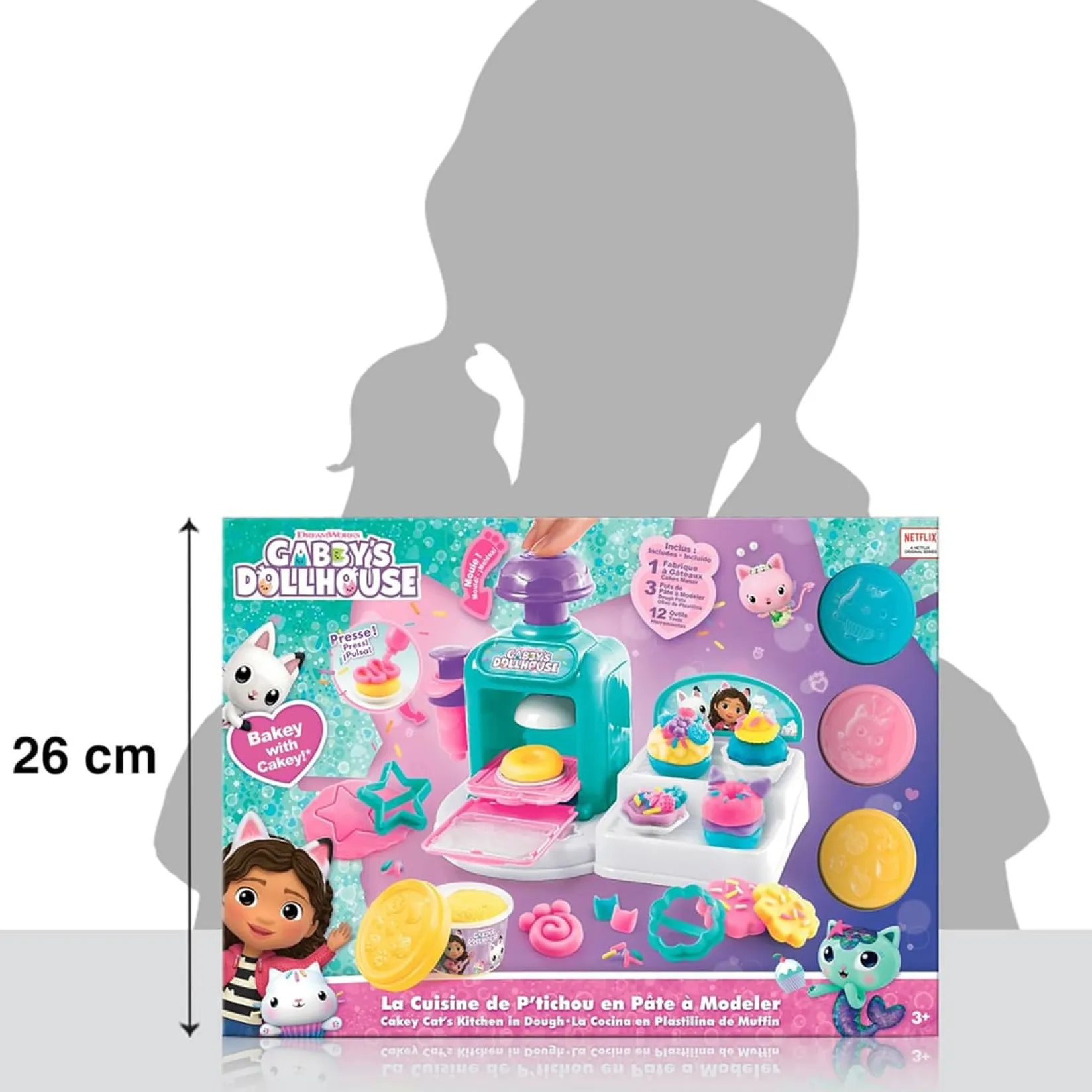 Diy & Activities>Danawares Gabby Dough Cakey Cat Kitchen