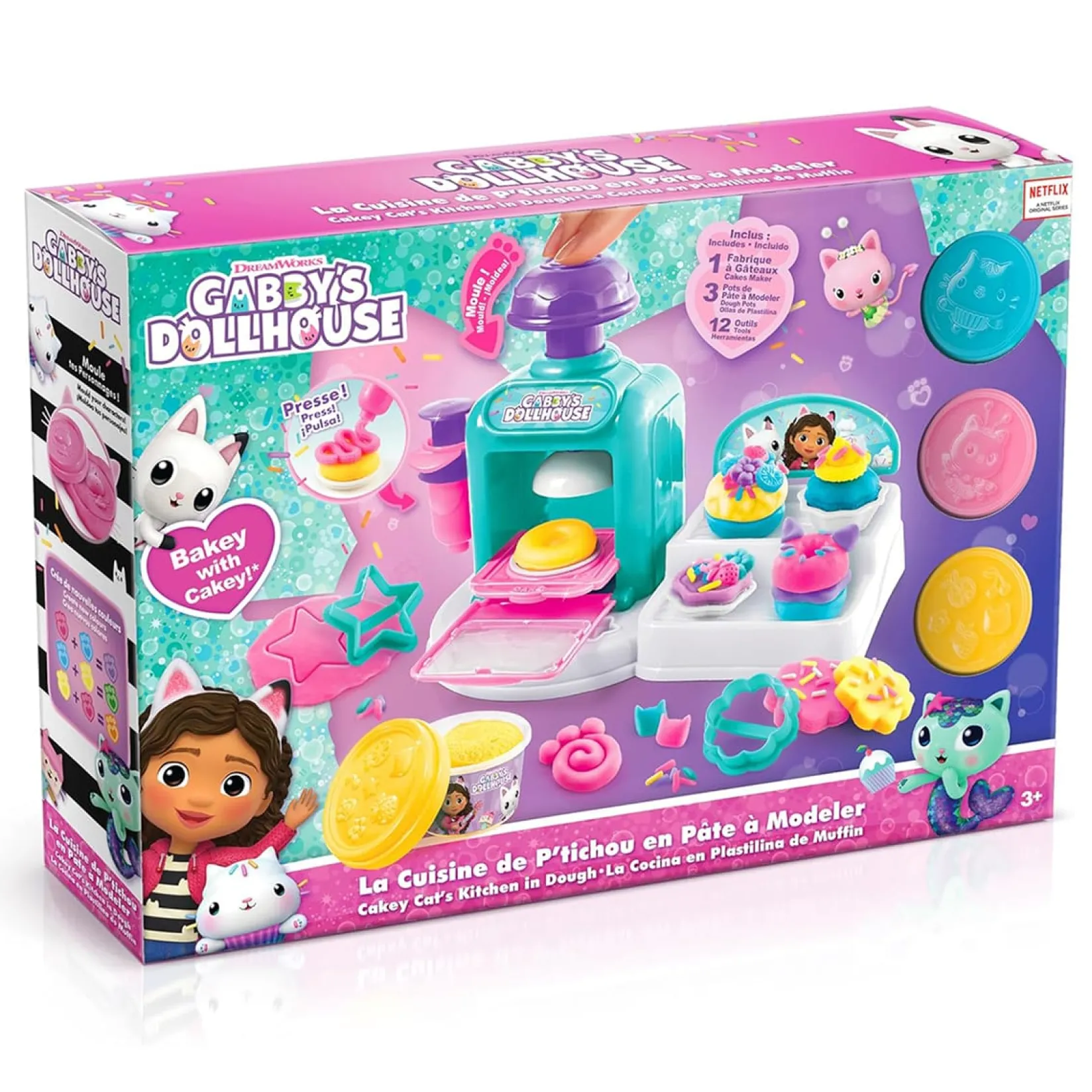 Diy & Activities>Danawares Gabby Dough Cakey Cat Kitchen