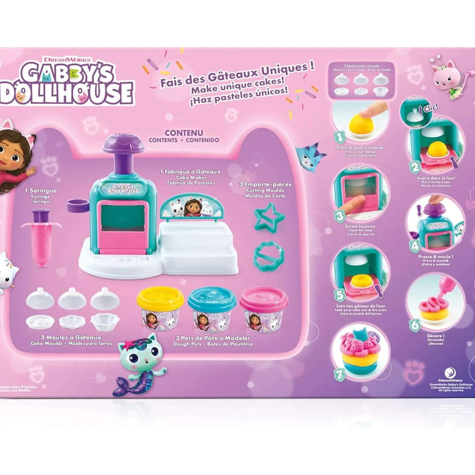 Diy & Activities>Danawares Gabby Dough Cakey Cat Kitchen