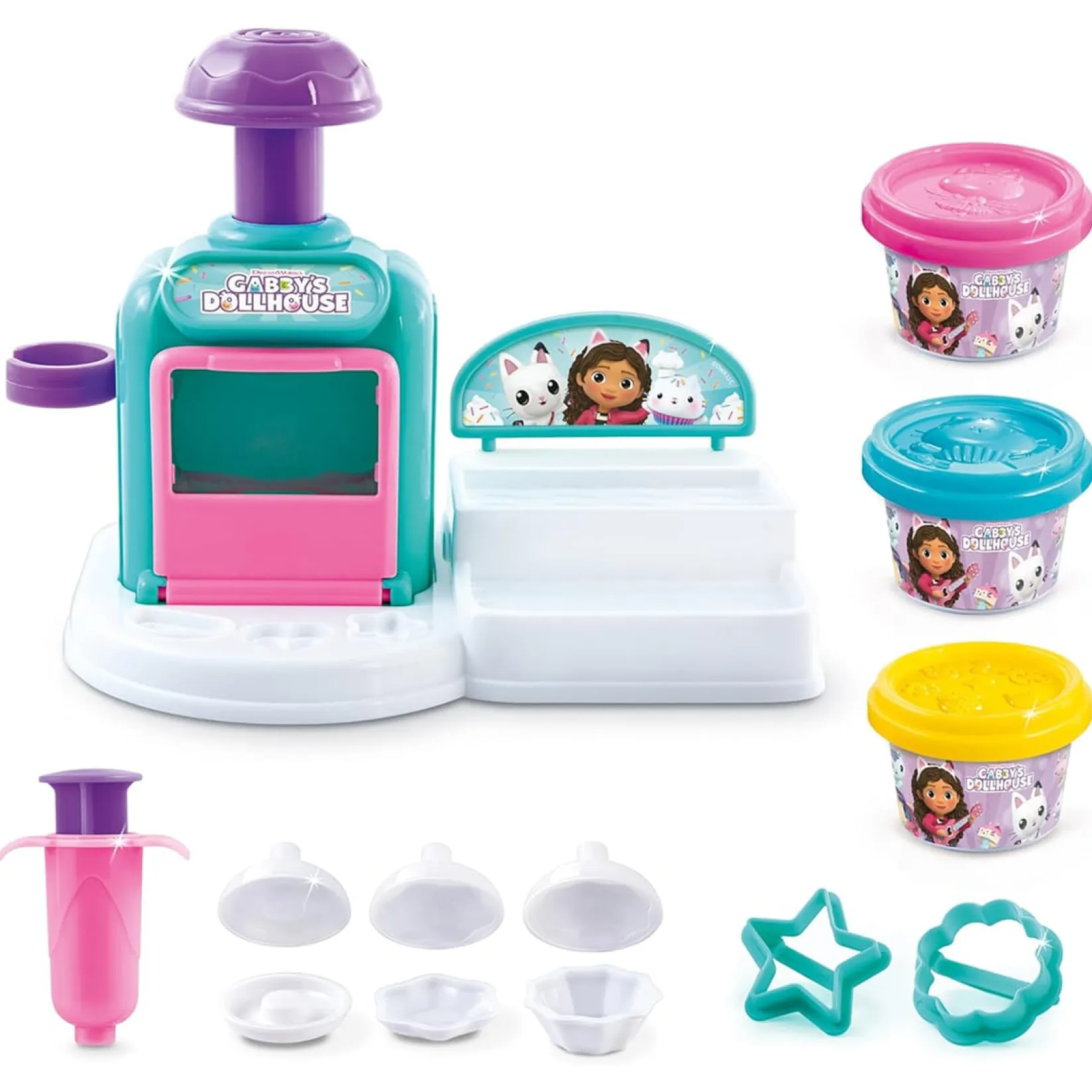Diy & Activities>Danawares Gabby Dough Cakey Cat Kitchen