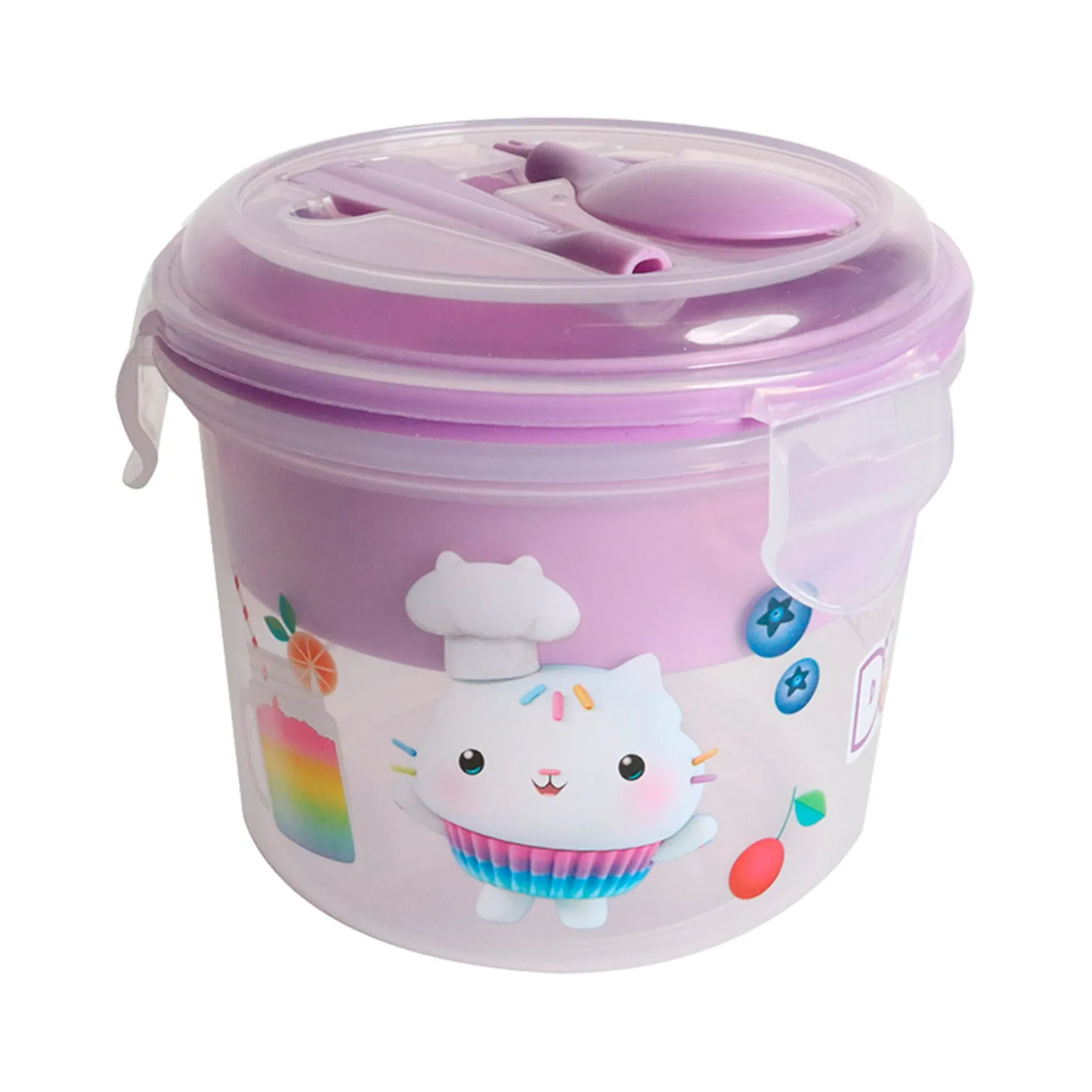 Snack Bags & Containers|Plates & Placemats>Danawares Gabby's Dollhouse Divided Snack Container