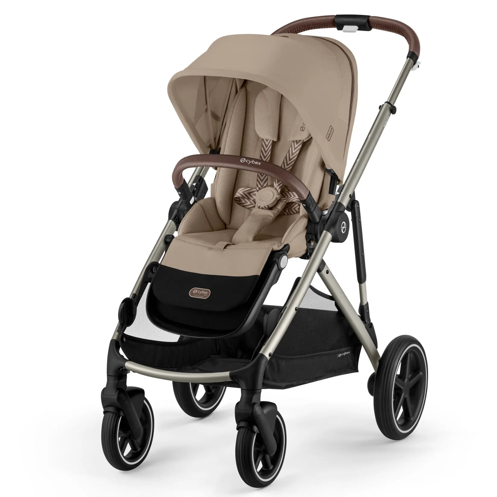 Strollers|Strollers & Trailers>Cybex Gazelle S 2 Stroller - Taupe Frame with Almond Beige Seat