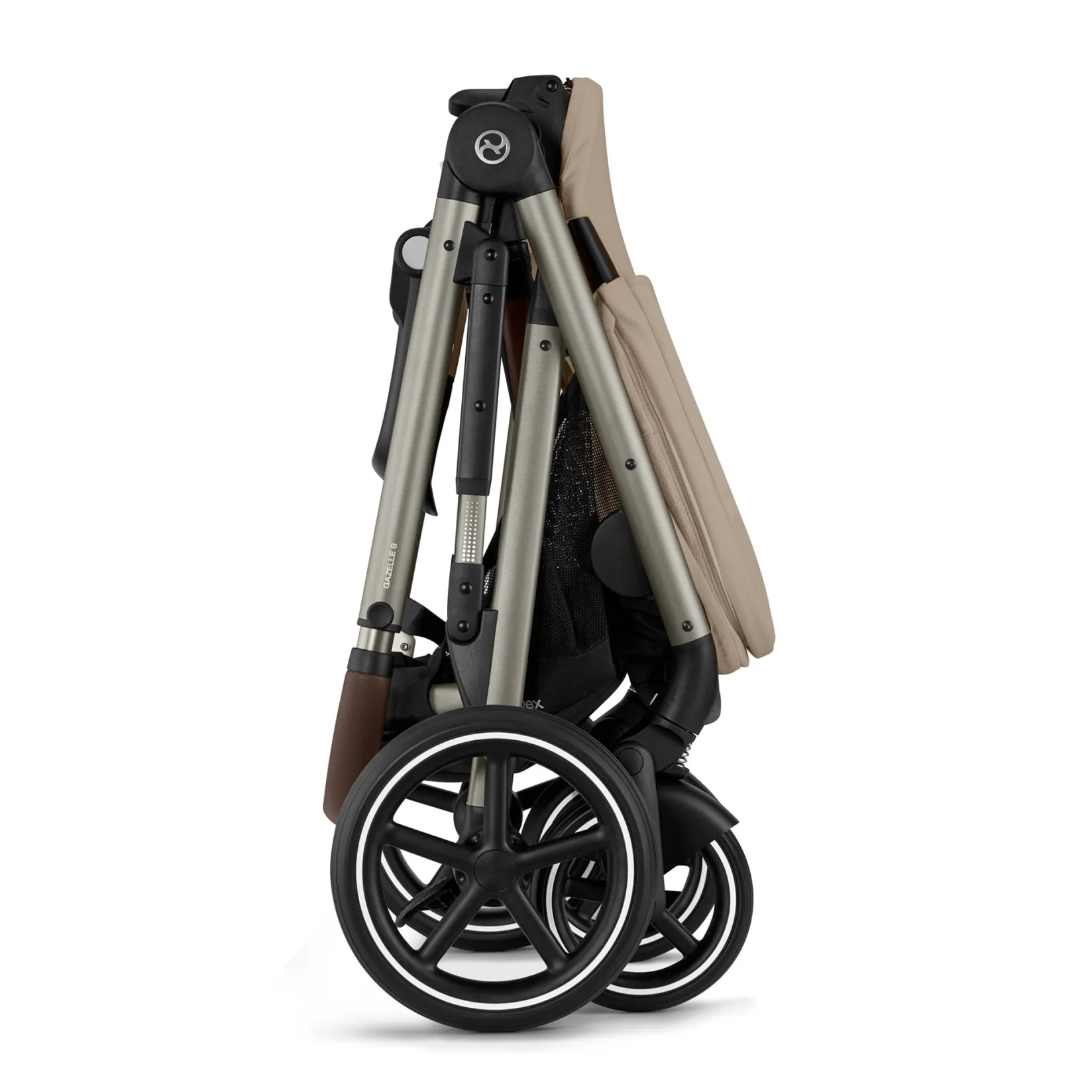 Strollers|Strollers & Trailers>Cybex Gazelle S 2 Stroller - Taupe Frame with Almond Beige Seat