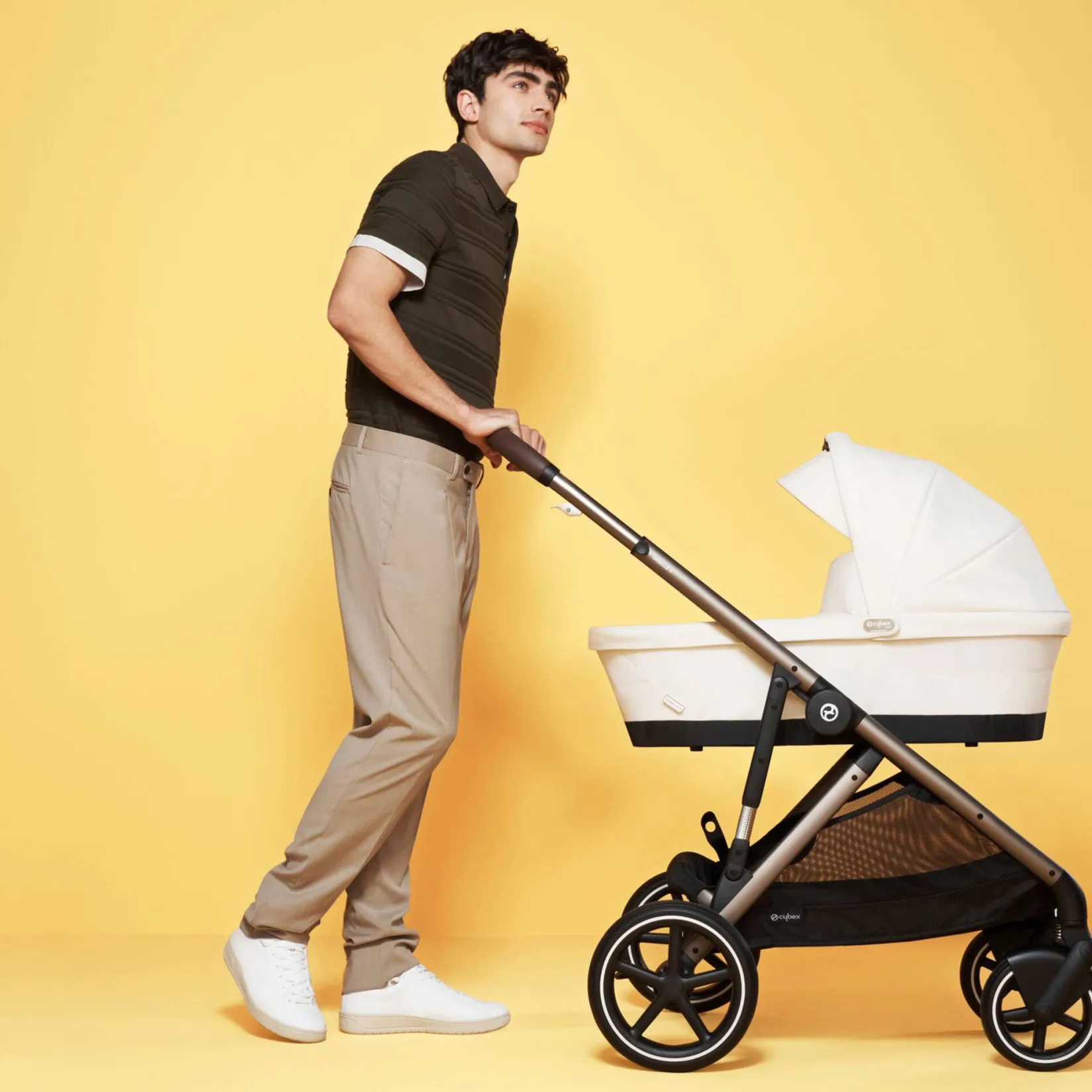 Strollers|Strollers & Trailers>Cybex Gazelle S Cot - Seashell Beige