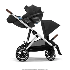 Clearance Gazelle S Stroller - Silver Frame with Moon Black Seat Kids Strollers|Strollers & Trailers