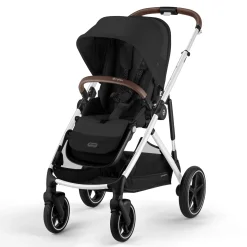 Clearance Gazelle S Stroller - Silver Frame with Moon Black Seat Kids Strollers|Strollers & Trailers