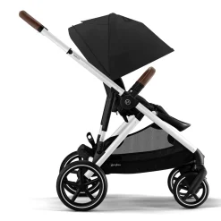 Clearance Gazelle S Stroller - Silver Frame with Moon Black Seat Kids Strollers|Strollers & Trailers