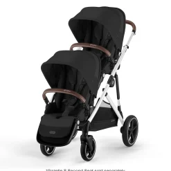 Clearance Gazelle S Stroller - Silver Frame with Moon Black Seat Kids Strollers|Strollers & Trailers