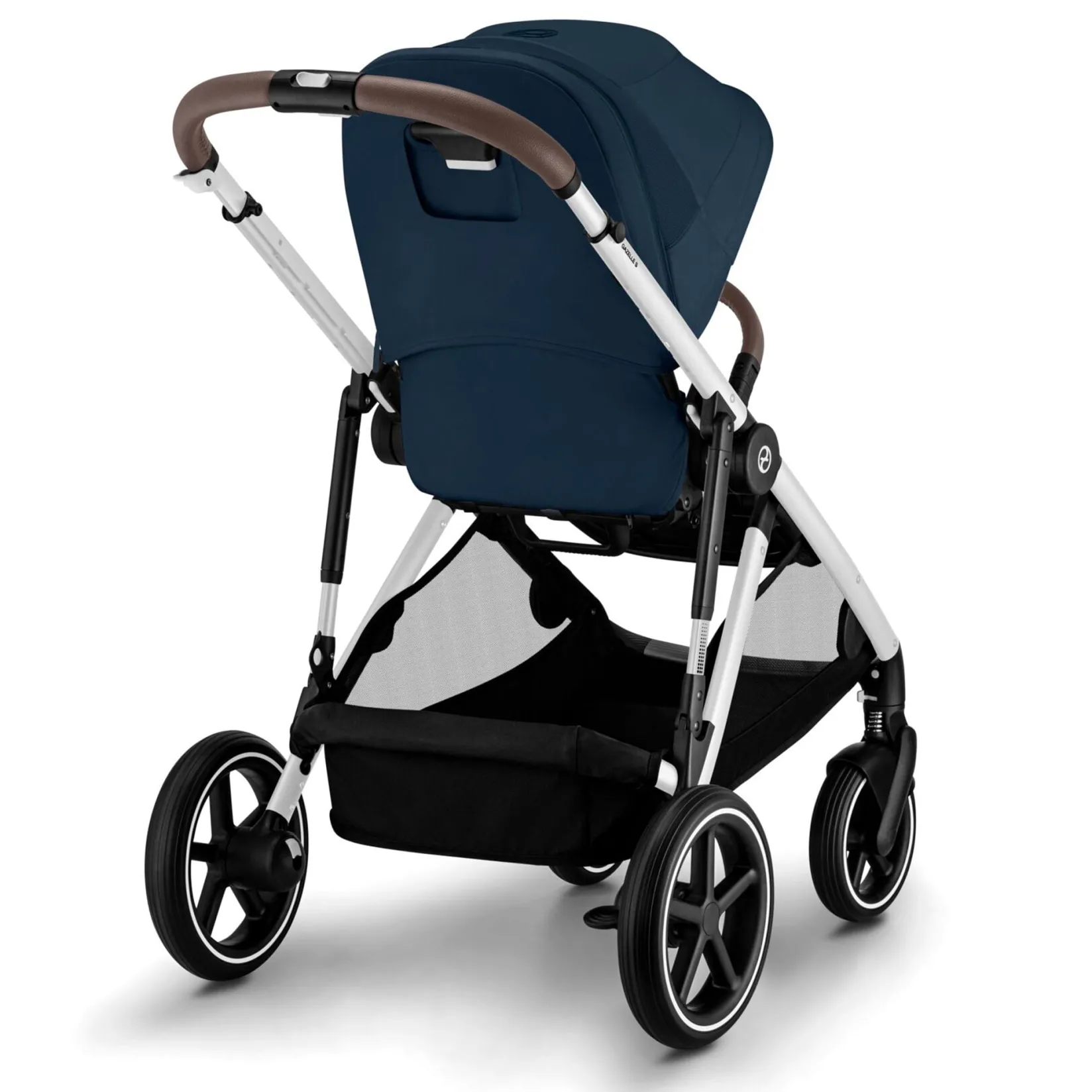 Strollers|Strollers & Trailers>Cybex Gazelle S Stroller - Silver Frame with Ocean Blue Seat