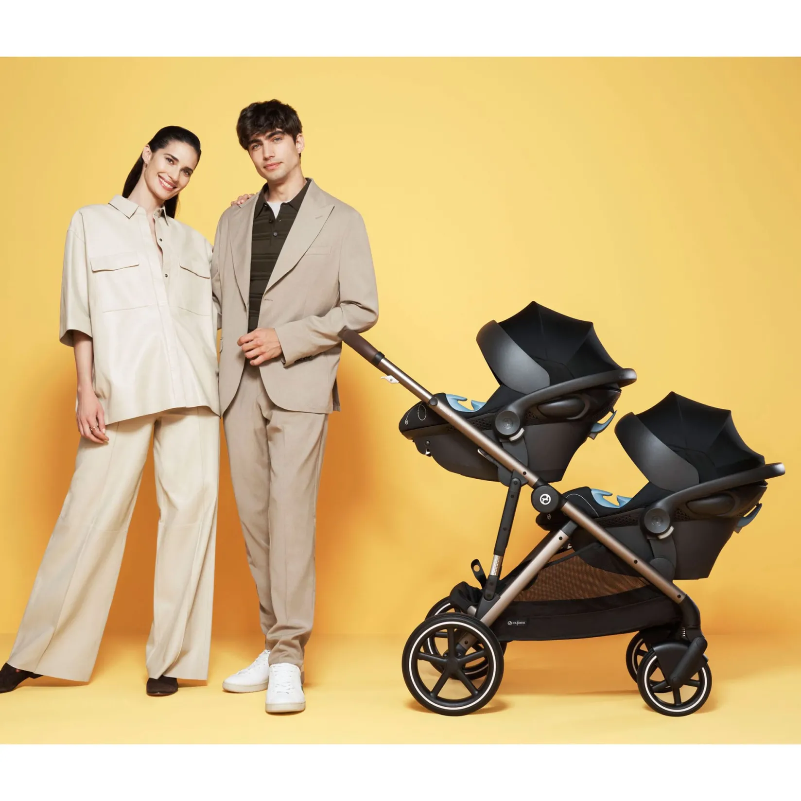 Strollers|Strollers & Trailers>Cybex Gazelle S Stroller - Taupe Frame with Seashell Beige Seat