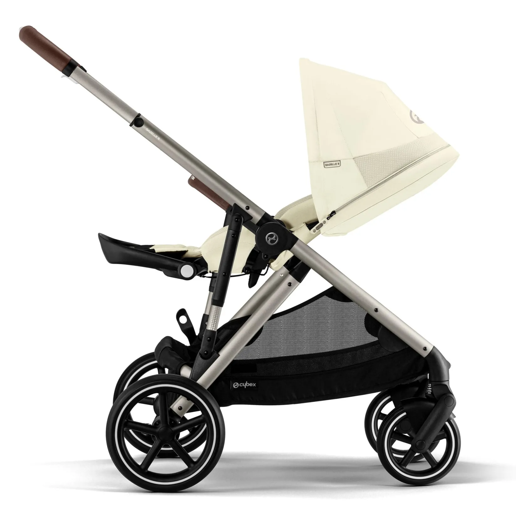 Strollers|Strollers & Trailers>Cybex Gazelle S Stroller - Taupe Frame with Seashell Beige Seat