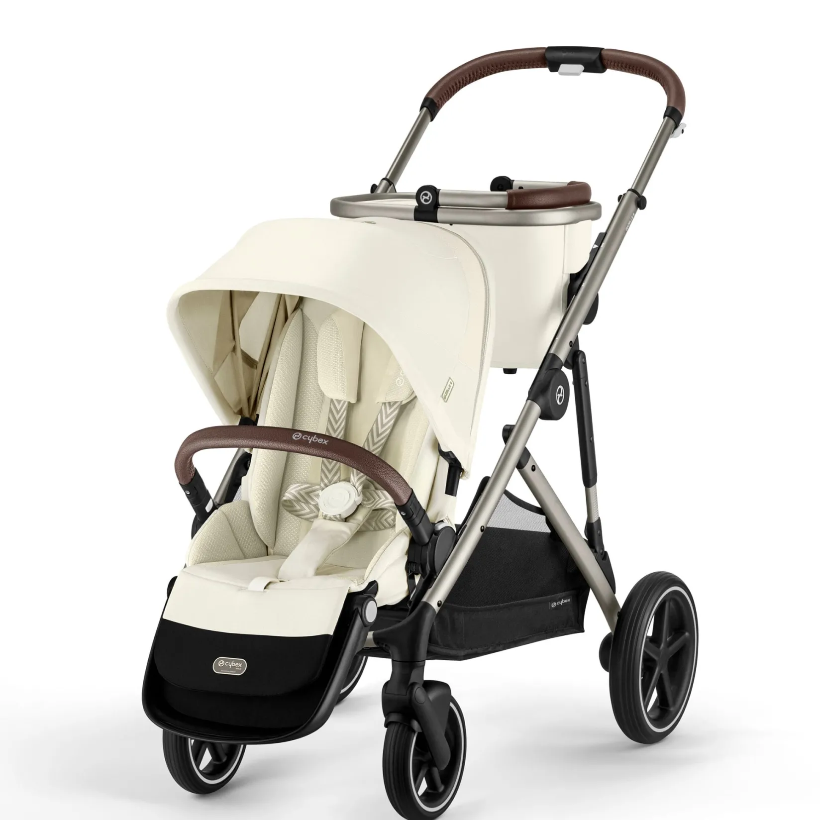 Strollers|Strollers & Trailers>Cybex Gazelle S Stroller - Taupe Frame with Seashell Beige Seat