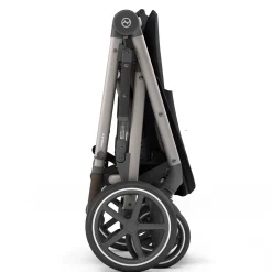 New Gazelle S Stroller - Taupe Frame with Moon Black Seat Kids Strollers|Strollers & Trailers